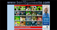 Desktop Screenshot of ben10gamesite.com